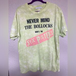 Sex Pistols Tie-Dye Graphic Tee - Light Green